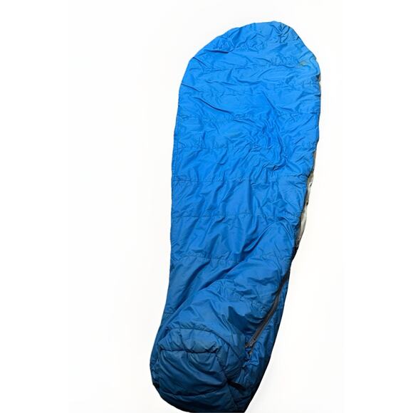 VTG The North Face Brown Label Made in USA Blue Mummy Sleeping Bag Goose Down - Picture 6 of 8